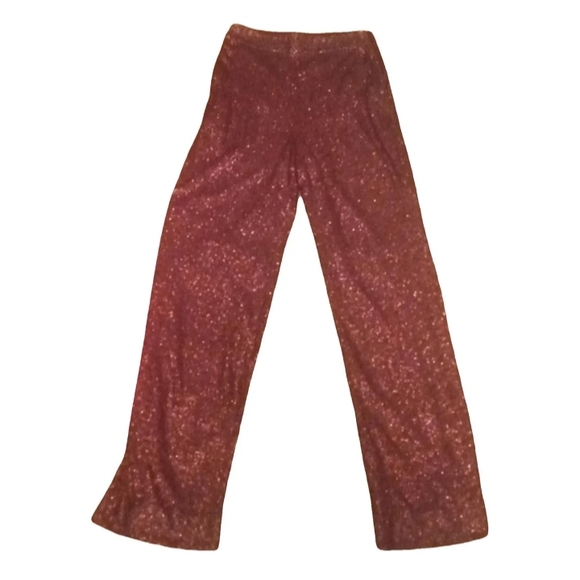 Sparkling Red Sequin Pants - Picture 3 of 9